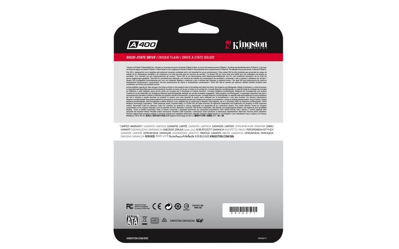 KINGSTON A400, 480GB, 2.5” 7mm, SATA SSD — 6