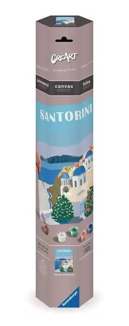 CreArt na plátně: Santorini