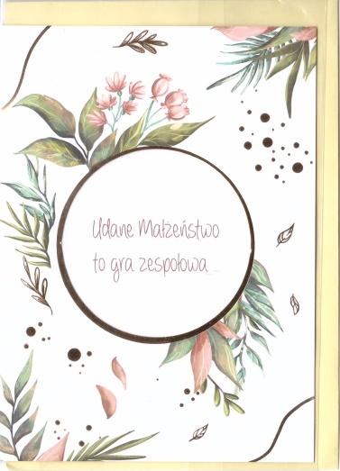 

Dzika Róża Kartka Okolicznościowa Ślub Karnet B6