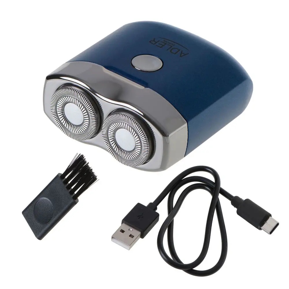 Golarka Podróżna Bezprzewodowa 2 Głowicowa USB C Adler AD 2937