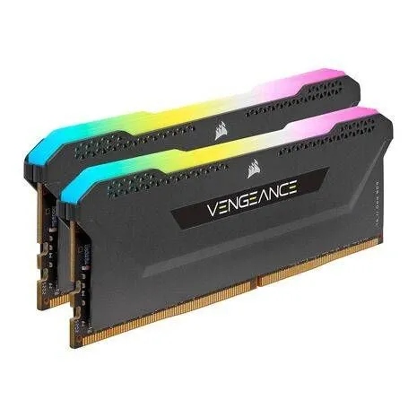 CORSAIR DDR4, 3200MHz 16GB 2x8GB Dimm, 16-20-20-38, XMP 2.0, Vengeance RGB Pro SL black Heatspreader, RGB LED, Black PCB, 1.35V, for AMD Ryzen & Intel — 7