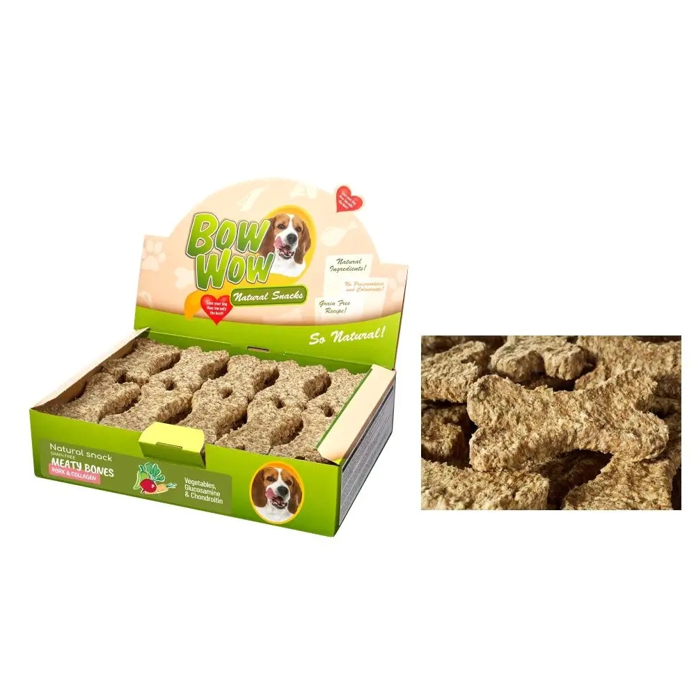 Levně Bow Wow 640 Pamlsek Kostek S Vepřovým A Kolagenem 30 ks