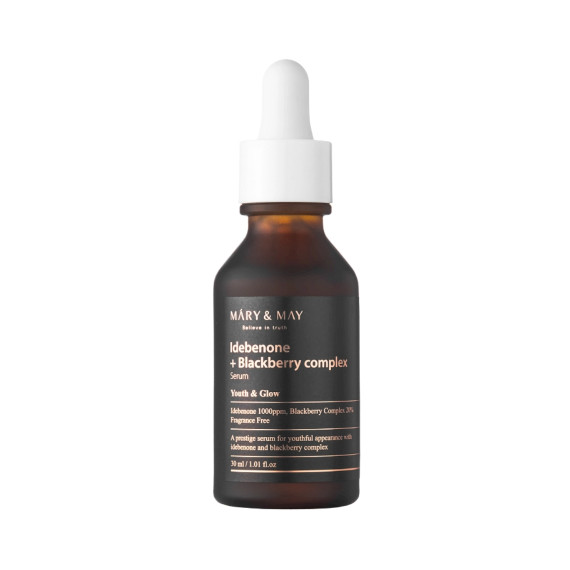 Mary&May Idebenone + Blackberry Complex Serum, 30 ml - Ujędrniające serum do twarzy — 7