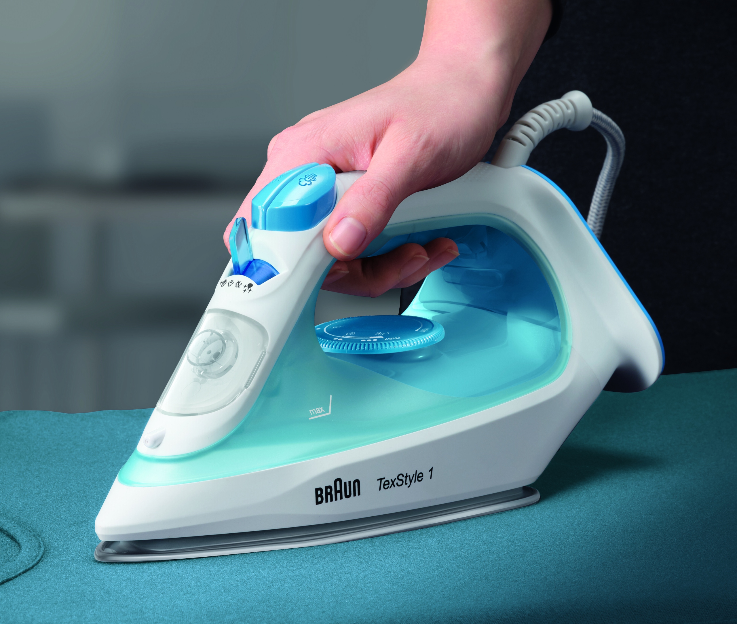 BRAUN TexStyle 1 Żelazko Parowe SuperCeramic 2000W Niebieskie — miniatura 13