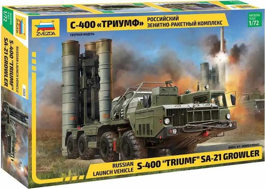 Zvezda 5068 1/72 ruská nosná raketa S-400 "Triumf" SA-21 Growler