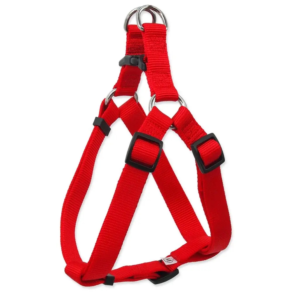 Levně Postroj pro psy Dog Fantasy Classic červený XL