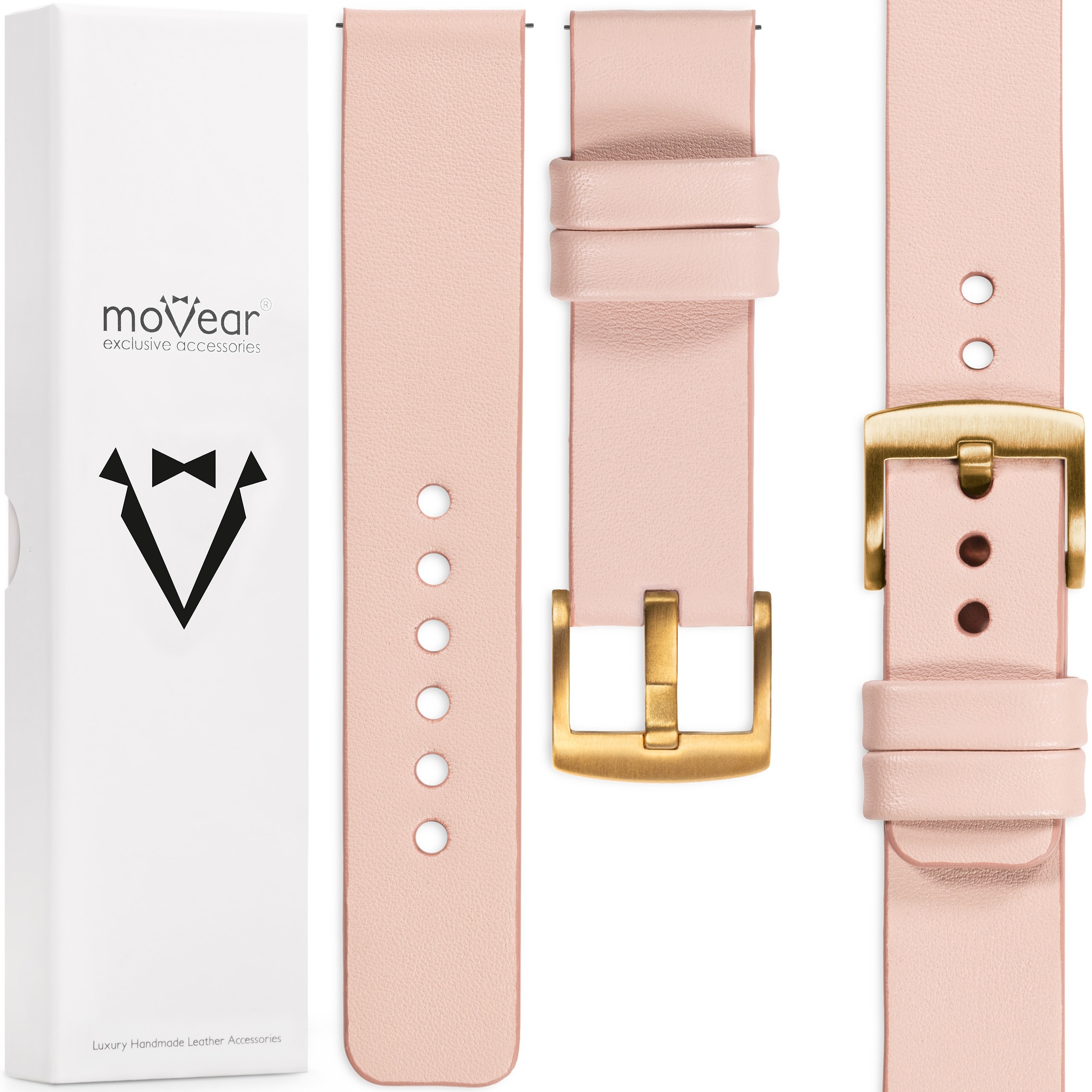 Kožený opasek 24 mm exkluzivní pro elegantní hodinky Italská kůže