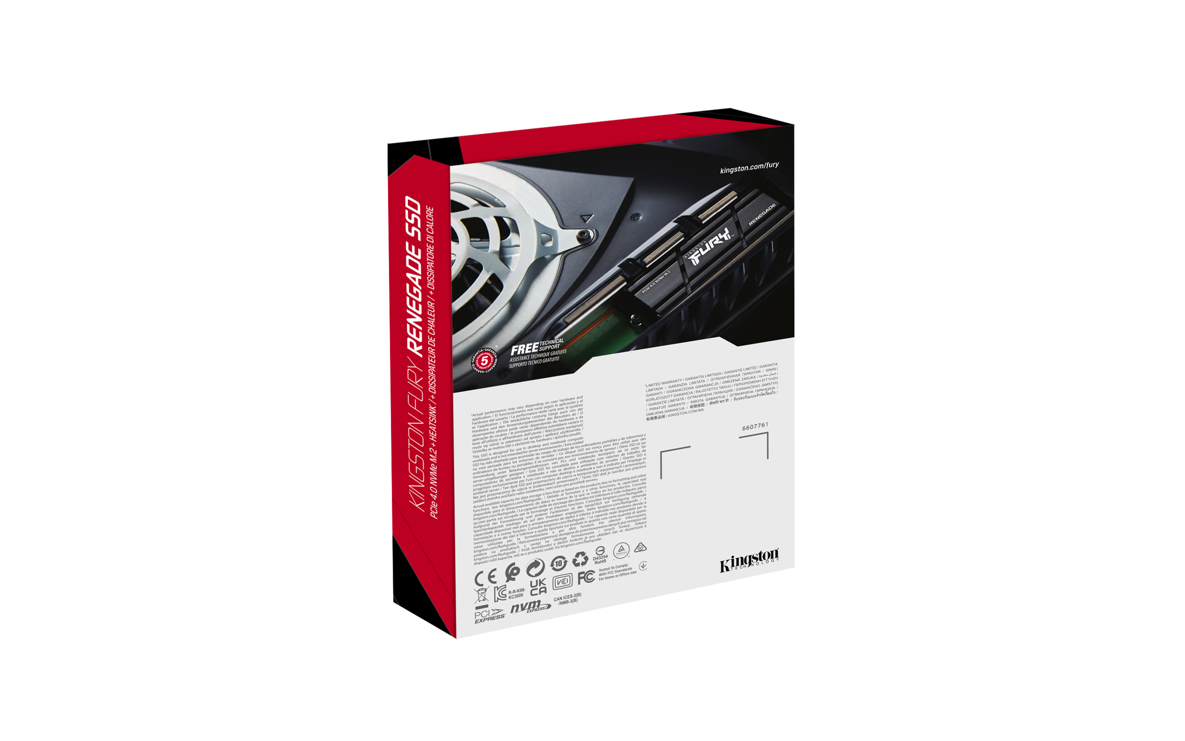 KINGSTON FURY Renegade 4TB SSD with Heatsink, M.2, PCIe 4.0 NVMe — 6