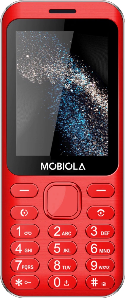 Klasický telefon pro seniory Mobiola MB3200i Červený velká tlačítka