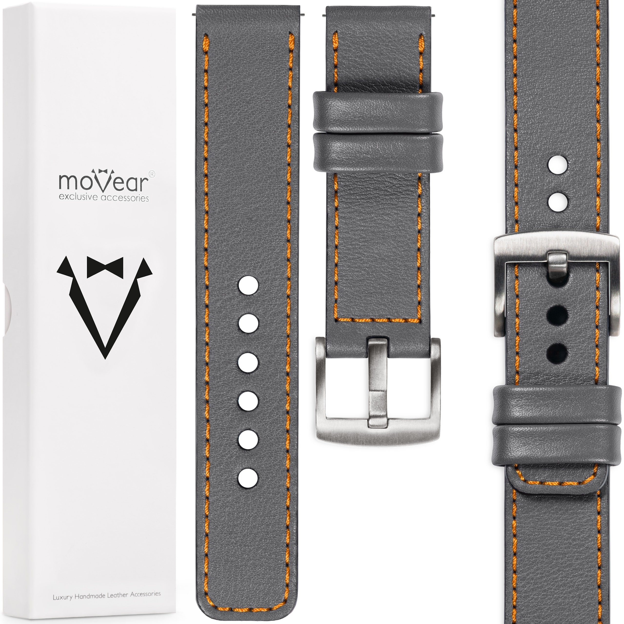 Prémiový řemínek 22 mm pro hodinky, exkluzivní, elegantní Movear