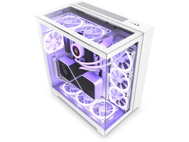 Počítačová Skriňa Nzxt H9 Elite Rgb Midi Tower biela s oknom