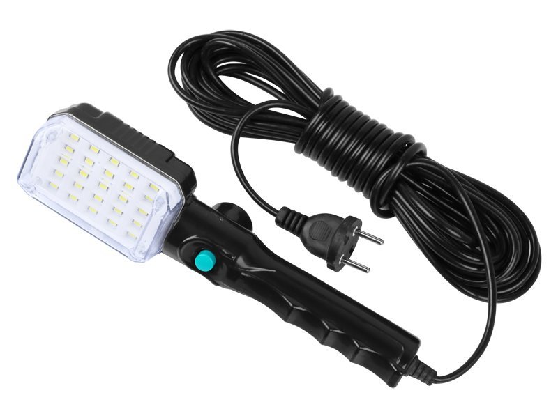 Lampa warsztatowa 25 Led z magnesem i hakiem, zasilanie 230V