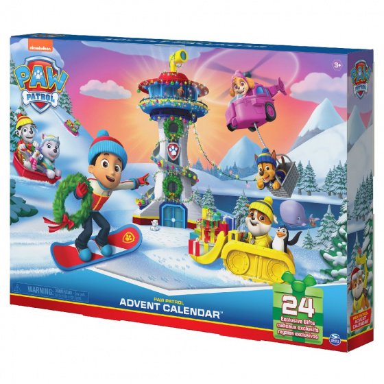 Адвент-календарь Paw Patrol Spin Master, фигурки щенков и зимние аксессуары, от 3 лет