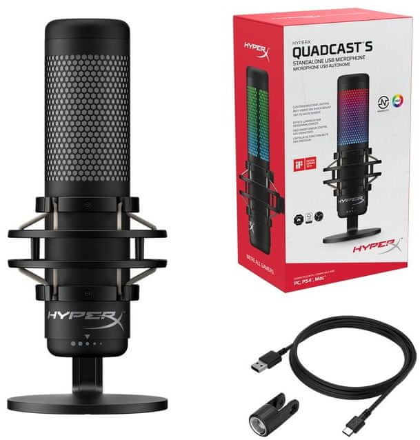 

Mikrofon HyperX QuadCast S streamerów