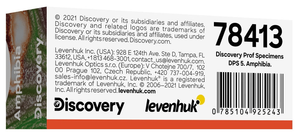 Zestaw mikropreparatów Levenhuk Discovery Prof Dps 5. „Płazy"