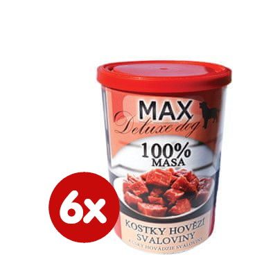 Levně Falco Max deluxe kostky hovězí svaloviny 6x400g