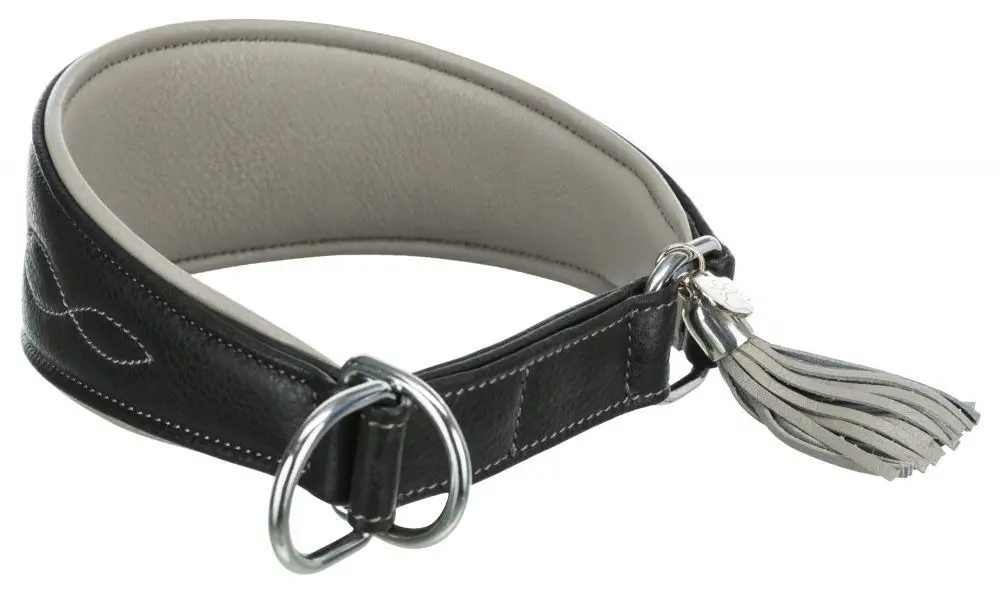 Levně Active Comfort obojek, pro chrty, černá/šedá, S–m: 33–42 cm/60 mm