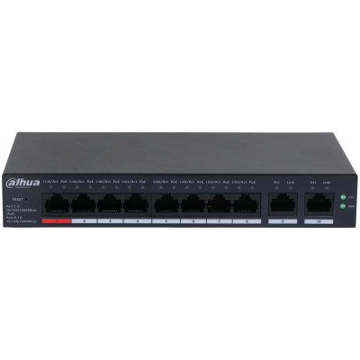Switch Poe CS4010-8GT-110 8-PORTOVÝ Dahua S Gigabitovým Cloudovým Ovládaním