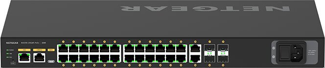 Netgear Switch M4250-26G4F-PoE+ GSM4230P, 24x Ge PoE+ porty, 4x Sfp