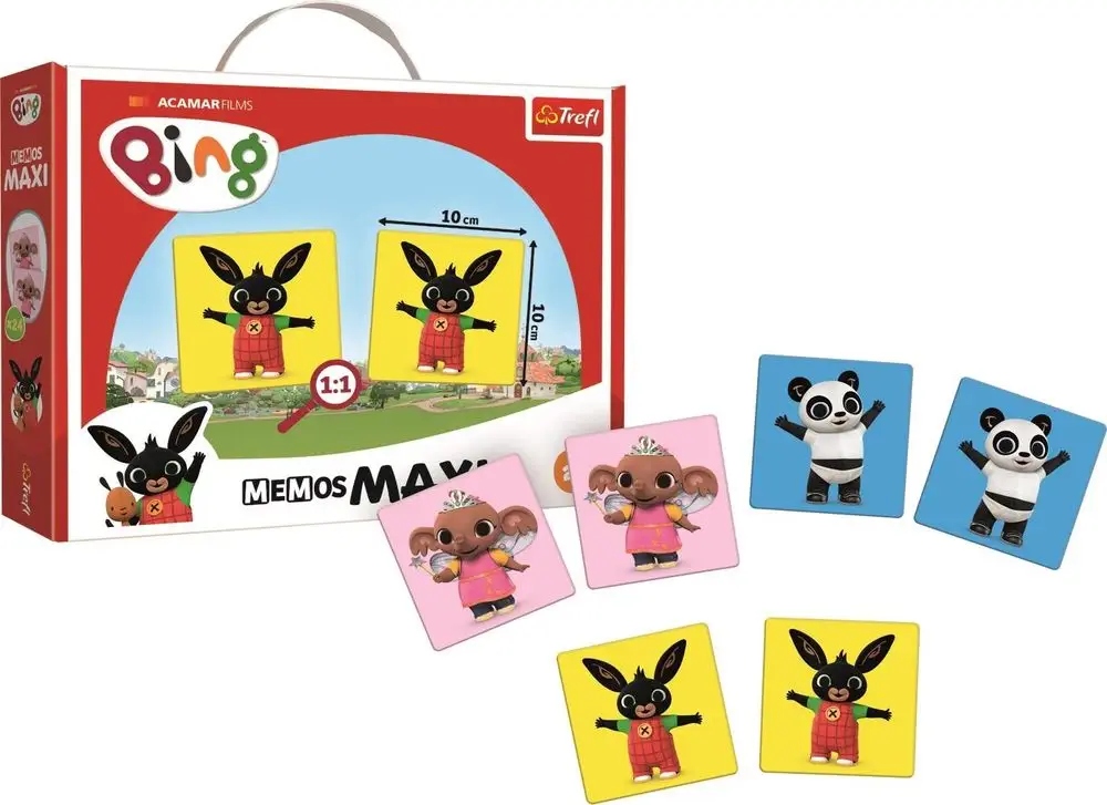 Memos Maxi Bing GRA PAMIĘCIOWA Super dla Dziecka Minimalna liczba graczy 2