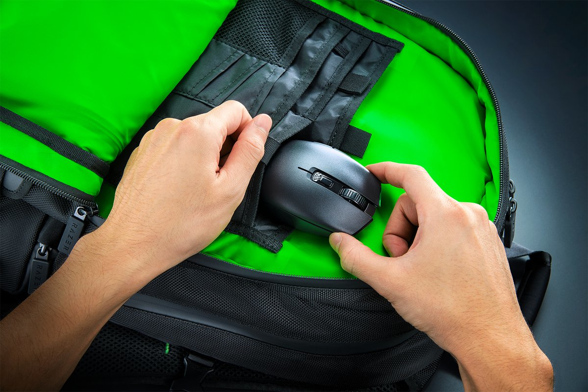 Razer Mysz Gamingowa Orochi V2, Bia?a, Bezprzewodowa, 18K DPI — 14