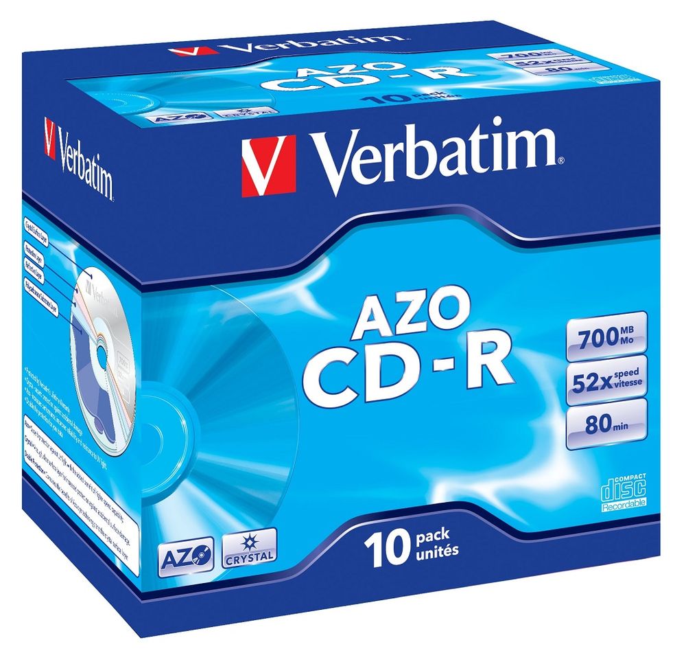 Verbatim Cd-r 700 Mb 52 x 10 sztuk (43327)