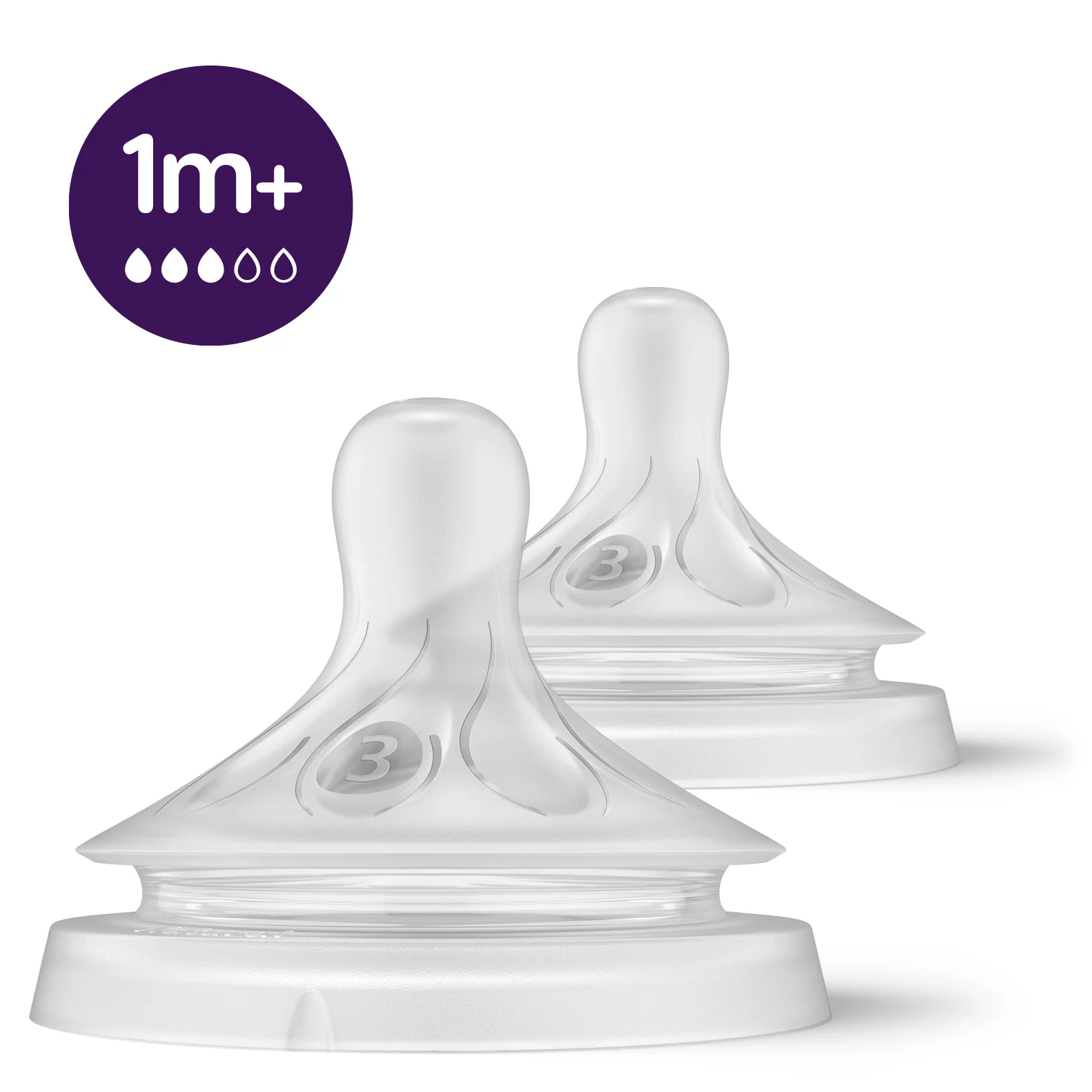 PHILIPS AVENT Smoczek Naturalny 2x Do Butelek Dla Niemowląt BPA Free 6m+ — miniatura 16