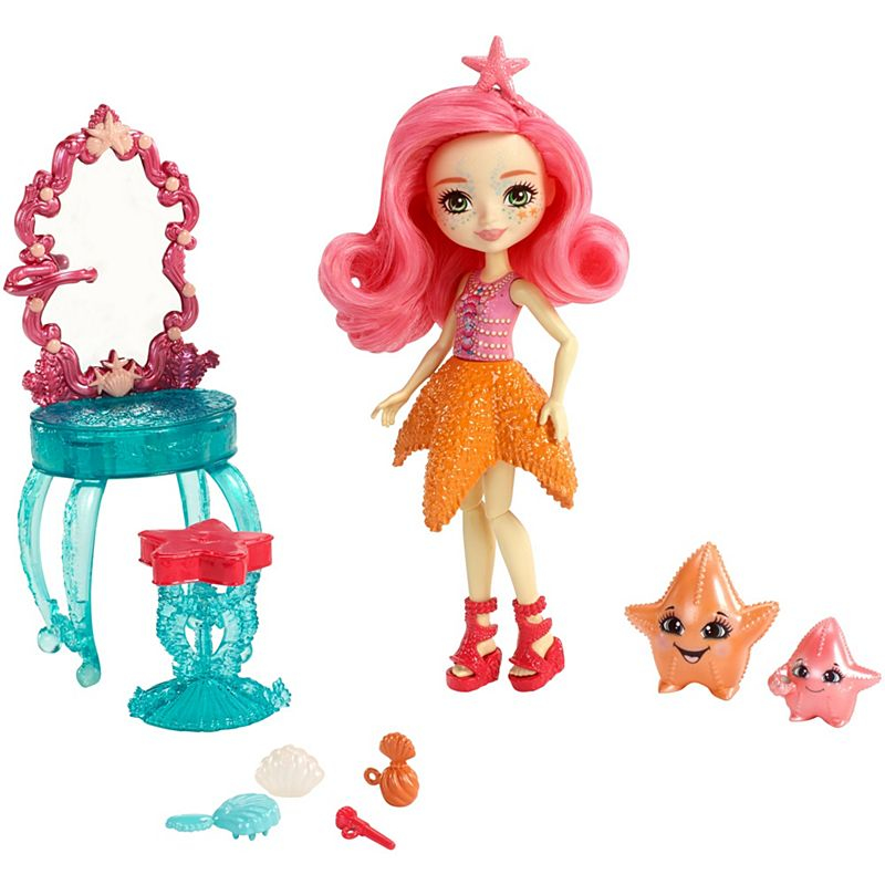Mattel lalka Enchantimals Morska Fkv58 Rozgwiazdy I Toaletka Fkv59