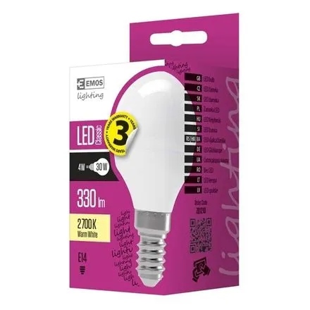 

Żarówka Led Classic mini globe 4W E14 ciepła biel