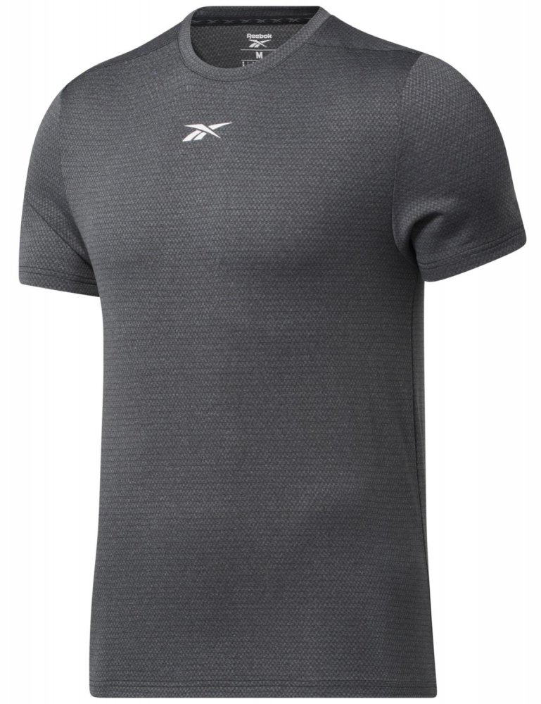 Tričko Pánské sportovní tričko šedé Reebok Ready Melange GJ0700 vel. S