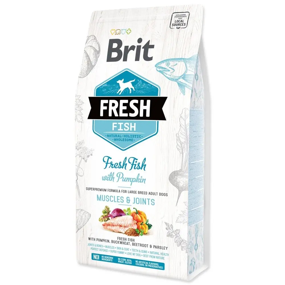 Levně Brit Fresh Adult Large Ryba and Pumpkin krmivo pro psy 2,5 kg