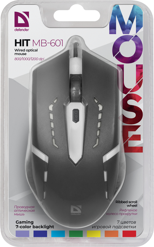MYSZ DEFENDER HIT MB-601 OPTIC LED 1200dpi 4P — 16