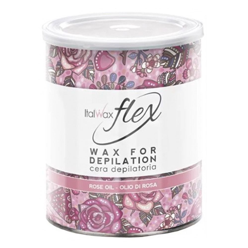Flex Rose Oil Warm Wax Wosk w Puszce do Depilacji Paskowej