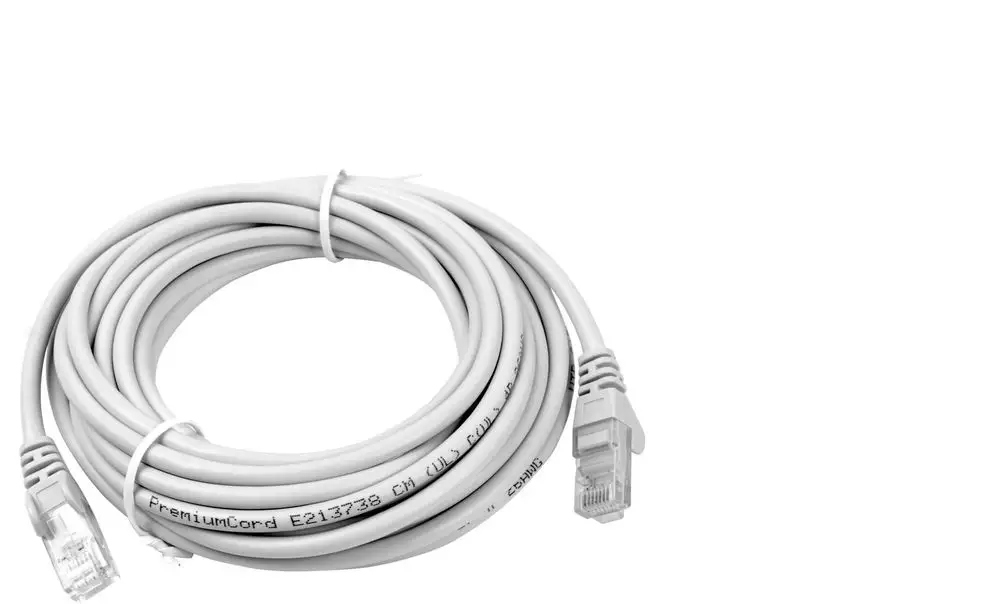 Premiumcord Patch kabel Utp RJ45-RJ45 CAT5e 20m szary