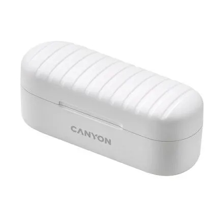 CANYON Słuchawki dokanałowe TWS-1 Białe — 12