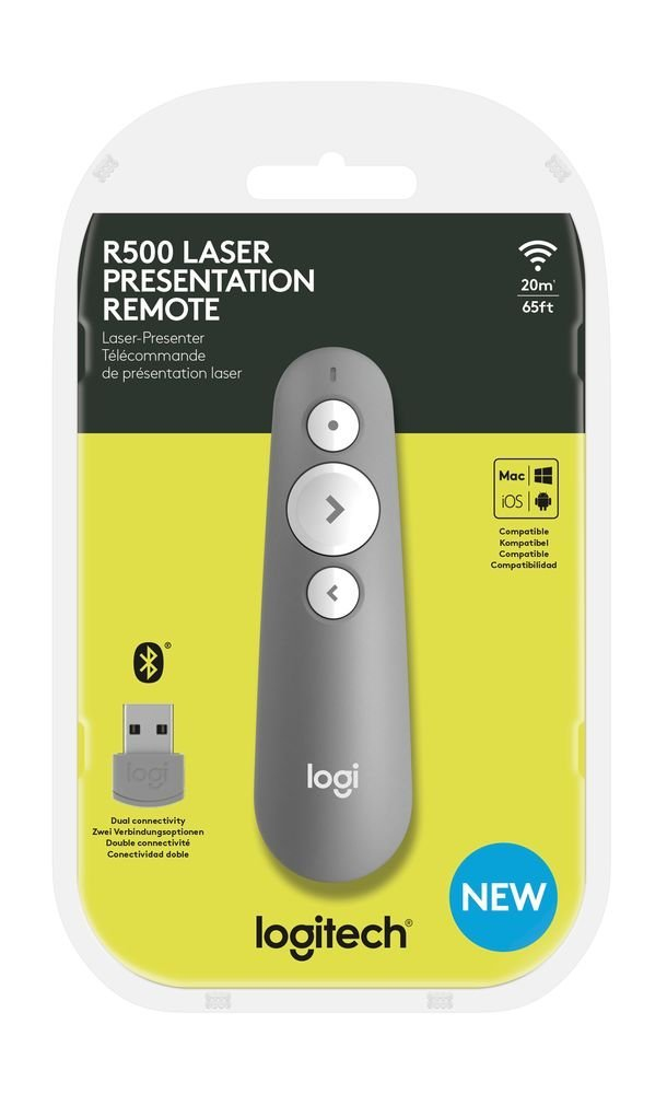 Logitech R500 Bezdrátový laserový prezentační dálkový ovladač 20 m