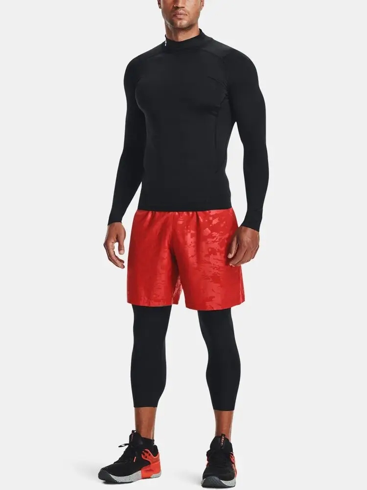 Under Armour Tričko Ua Hg Armour Comp Mock Ls-blk
