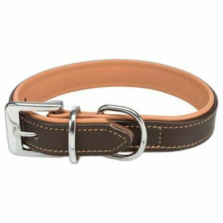 Levně Obojek Active Comfort, L–XL: 52–63 cm/35 mm, hnědá/světle hnědá