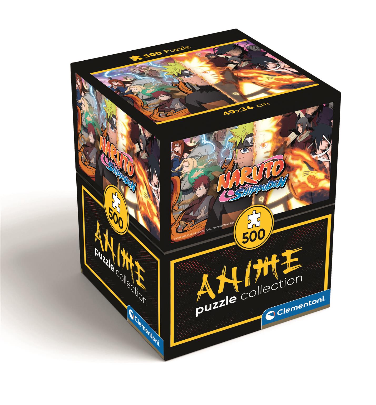 PUZZLE COMPACT 500 EL ANIME CUBE NARUTO CLEM 35516