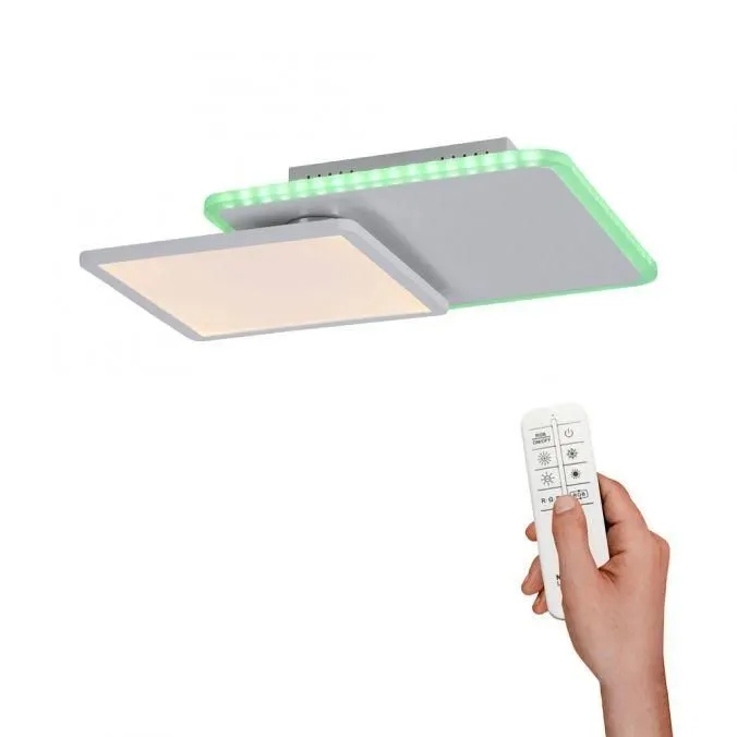 Obdélníkový stropní reflektor Leutchen Direkt bílý, šedý