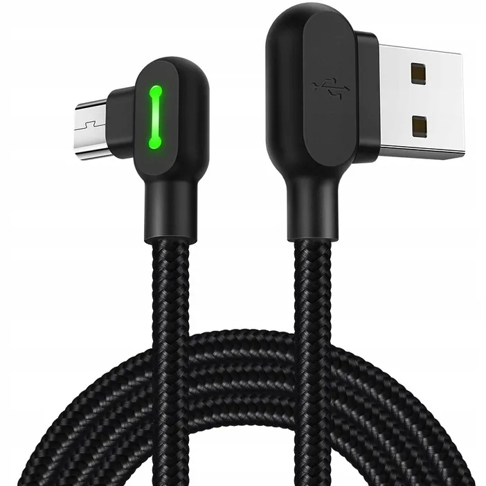 

Mcdodo Kabel Usb do Micro Usb Kątowy 90° Led 1.2m