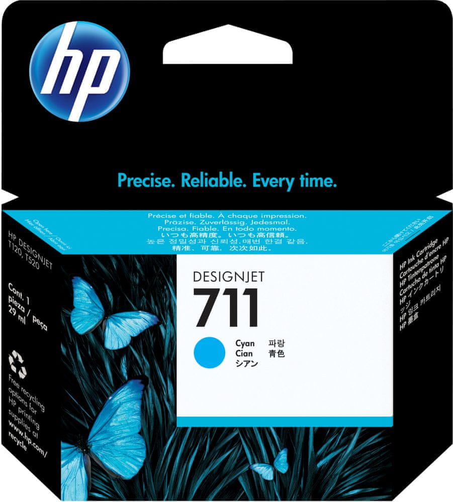 Tisk Hp 711 modrá (azurová) CZ130A