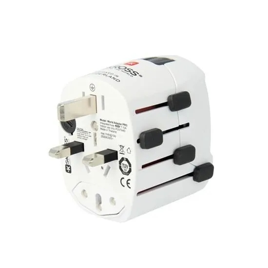 Adapter Podróżny Skross Pro 6w1 do 120 krajów Uk, Usa, Chiny, Włochy, Chiny
