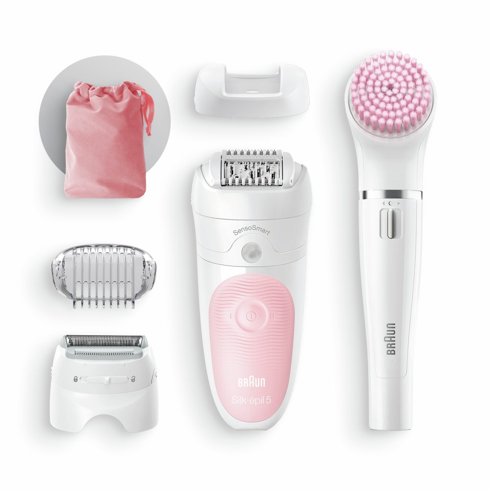 Set Braun Beauty Set 5 Depilátor Kefa Na Tvár Spa Sáčok