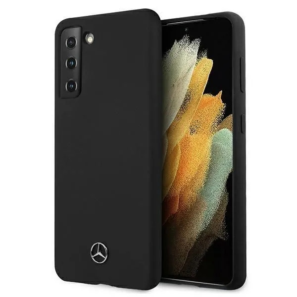 Mercedes Etui Case Obudowa Pokrowiec Do Samsung Galaxy S21+ Czarny Z Logo