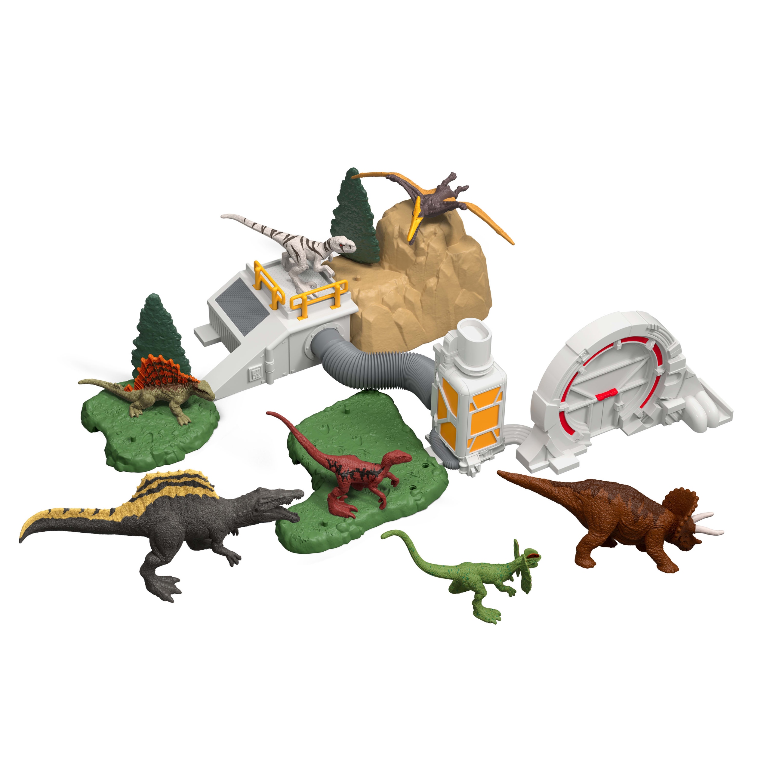 Адвент-календарь Mattel Jurassic World JBG67, 18 мини-фигурок динозавров и окружение, от 4 лет — фото 5