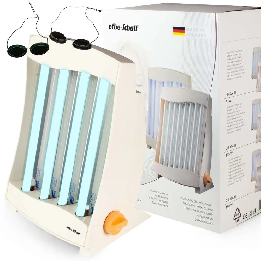 Domácí Mini Solárium 904N Efbeschott Pro Opalování Obličeje Uv-a Nové