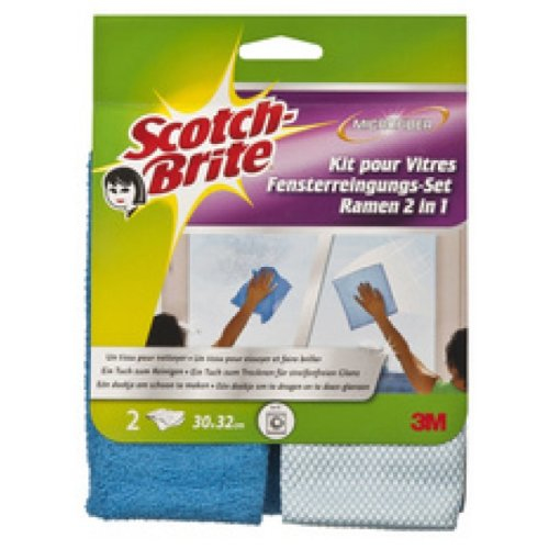 Scotch Utěrka z mikrovlákna pro skla a zrcadla Brite 2 Ks,