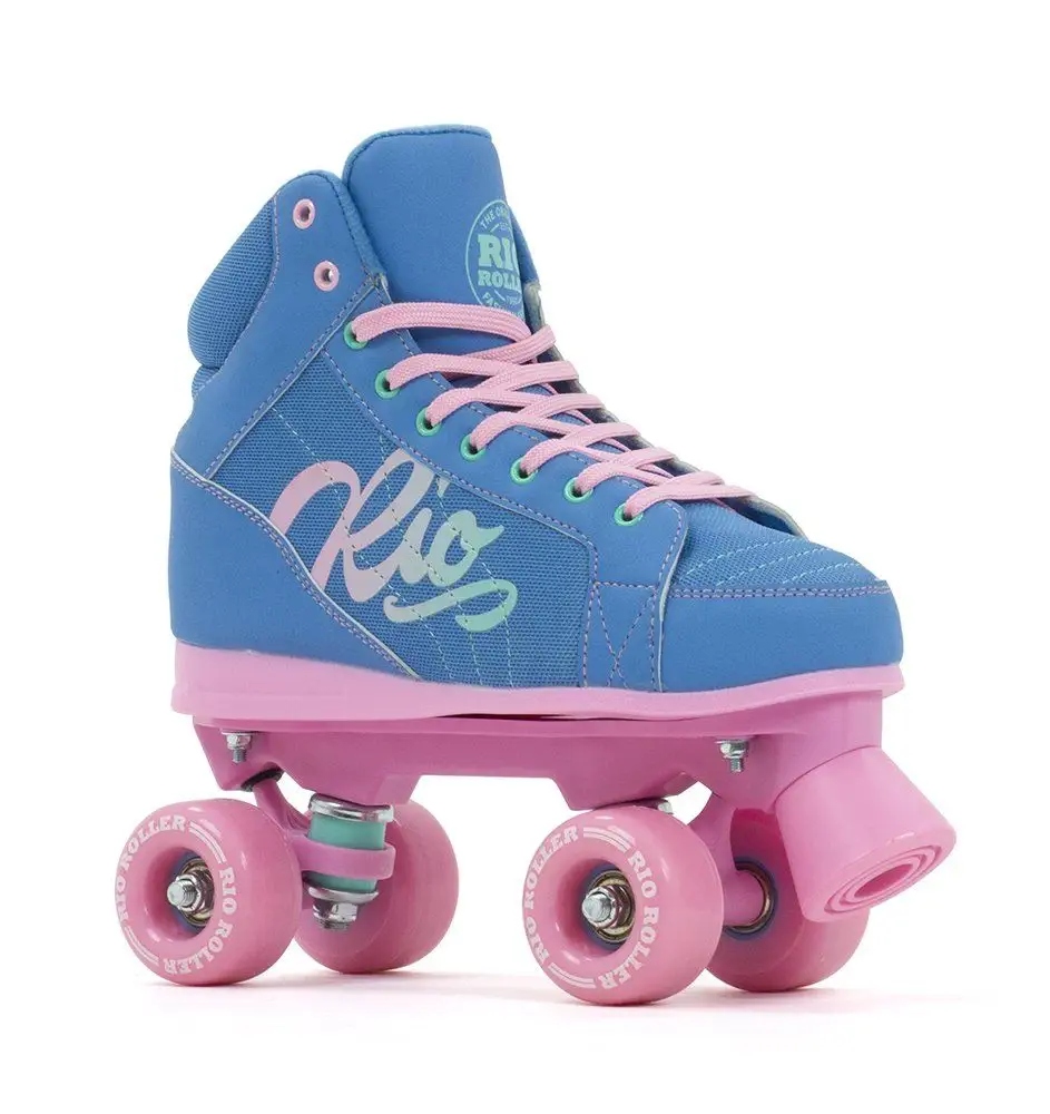 Kolečkové Brusle Rio Roller Lumina Quad Skates Modro-růžové Velikost 40.5 Eu