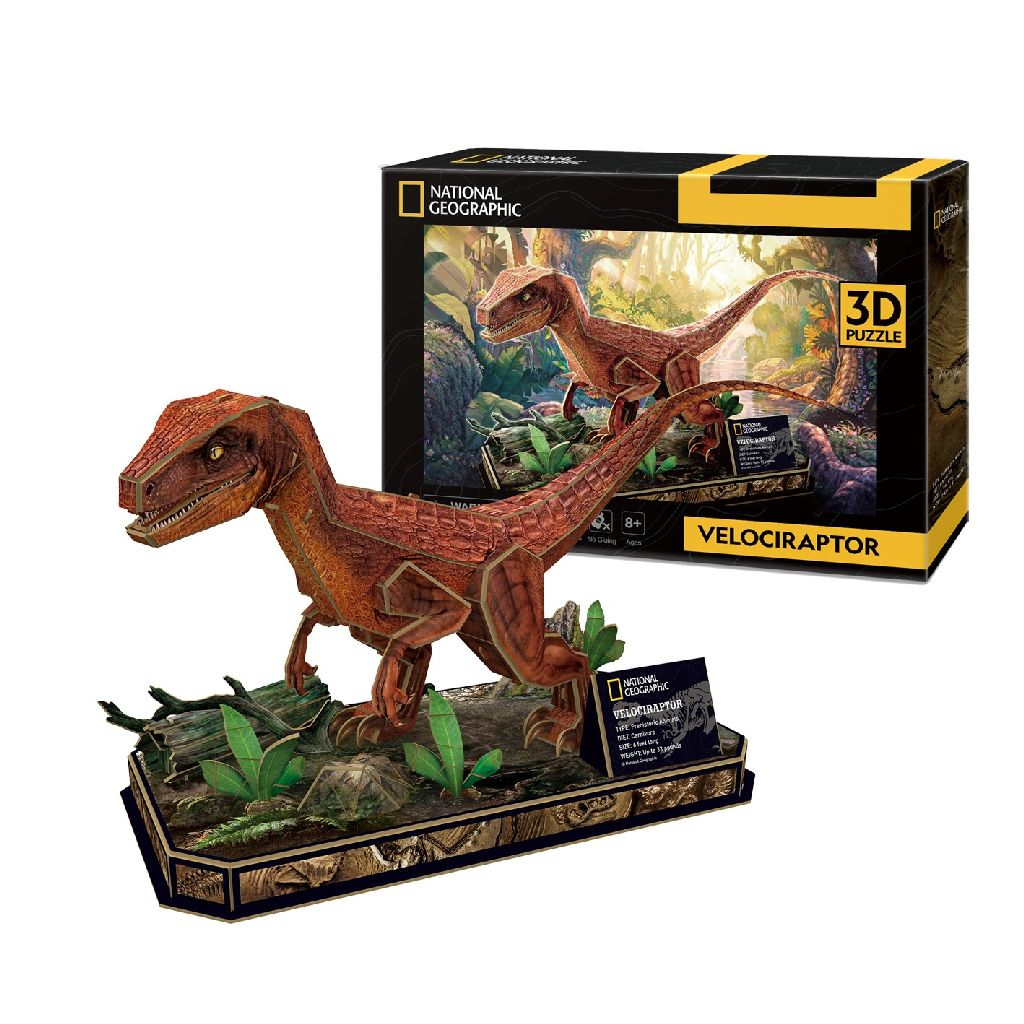 PUZZLE 3D NATIONAL GEOGRAPHIC WELOCIRAPTOR 0534